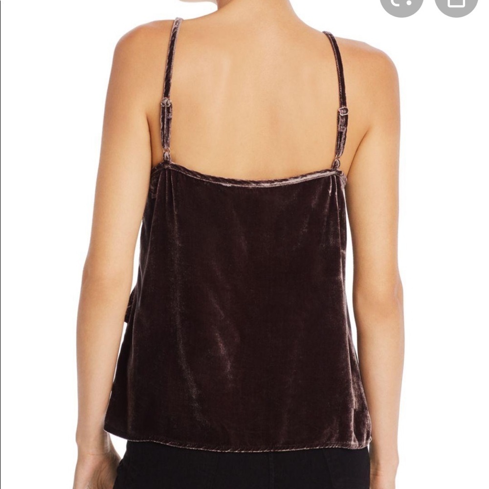 Bella Dahl velvet ruffle tank - Picture 2 of 7